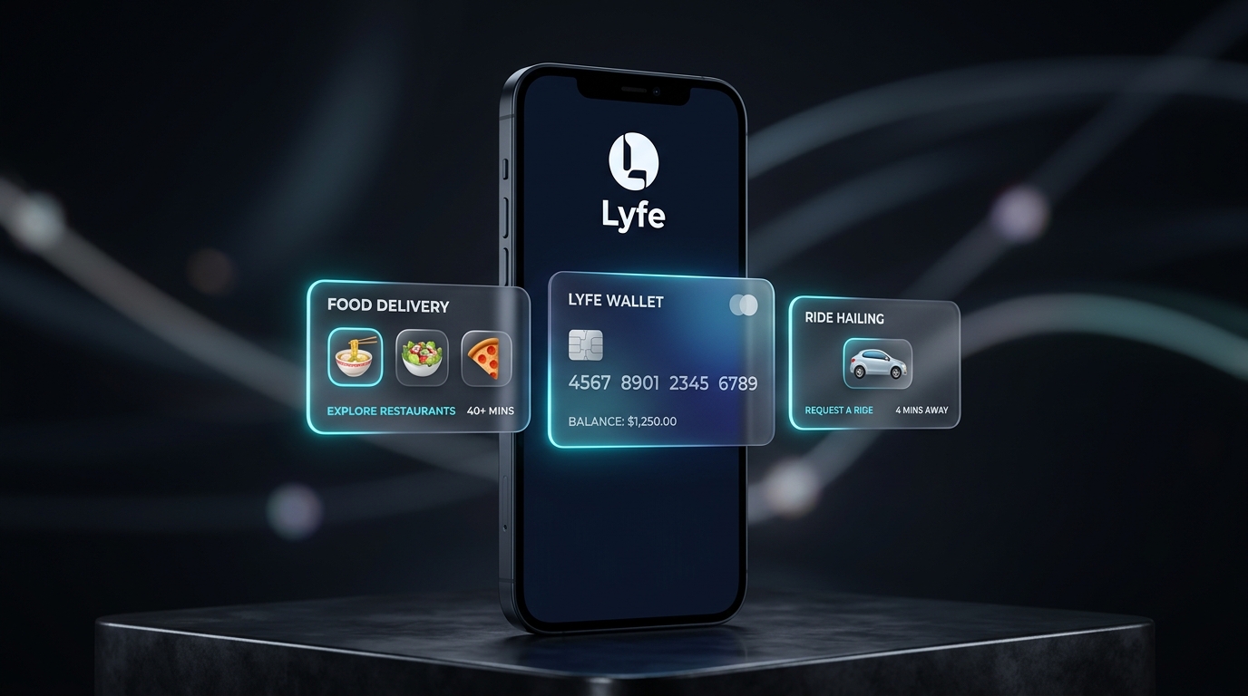 Lyfe Super App Floating Interface